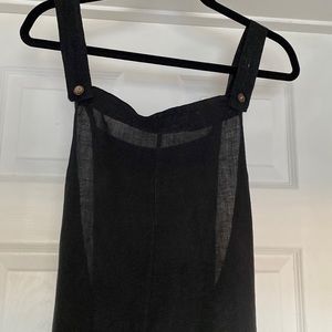 Wide leg linen overalls. Made in Italy.